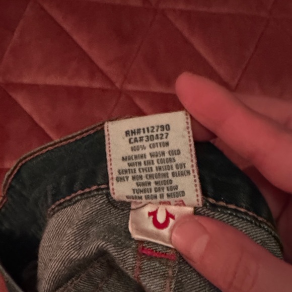 True Religion Men's Dark Blue Relaxed Jeans Made in USA - Picture 6 of 6